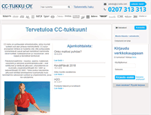 Tablet Screenshot of cc-tukku.fi